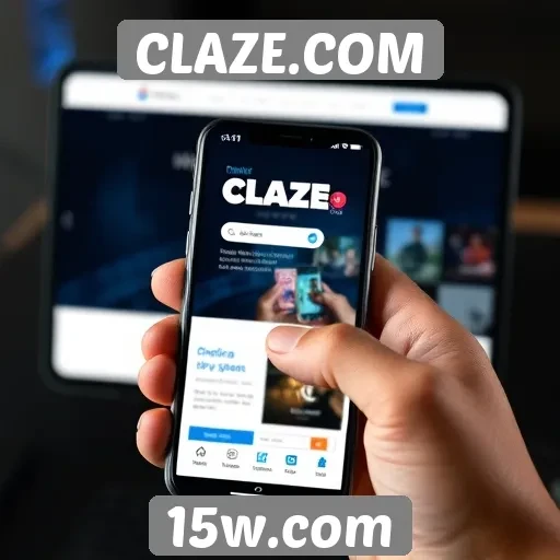 Análise de desempenho do site Claze.com em dispositivos móveis